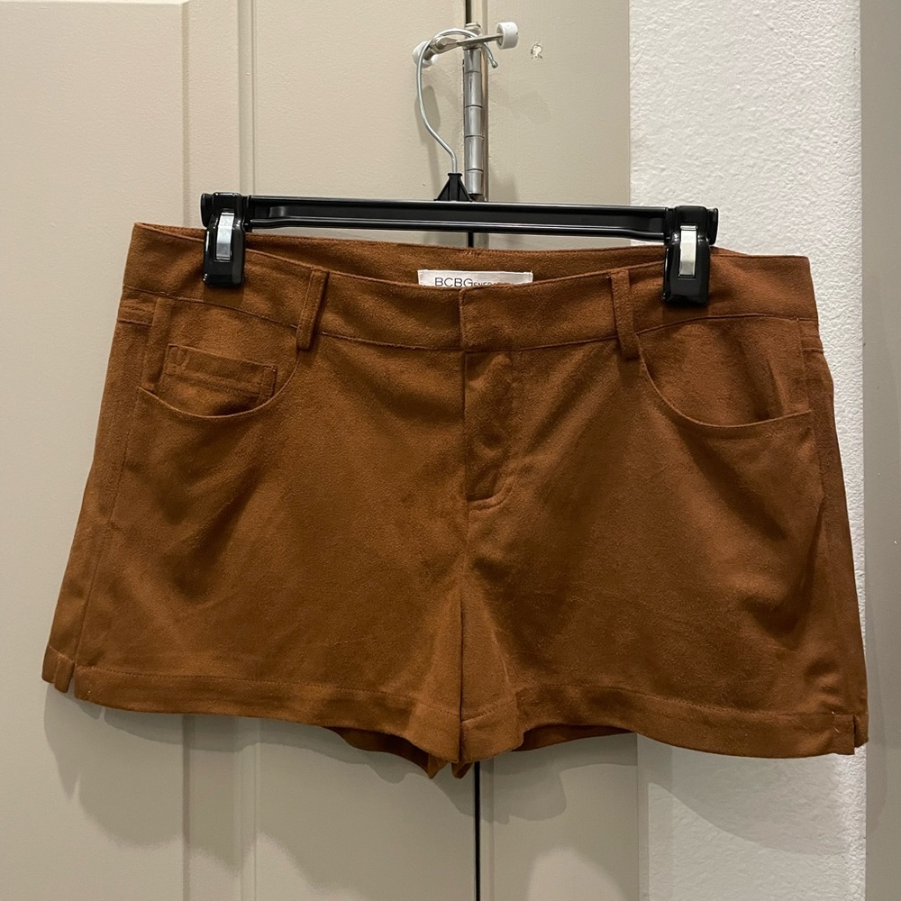BCBGeneration Brown Faux Suede Shorts (Size: 6)